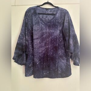 Sami & Jo Elegant Blue Blouse